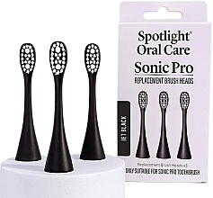 Змінні насадки для електричної зубної щітки, чорні - Spotlight Oral Care Sonic Pro Jet Black — фото N1