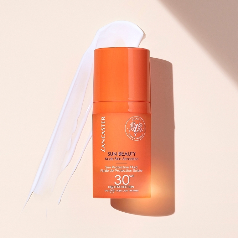 Сонцезахисний флюїд для обличчя - Lancaster Sun Beauty Nude Skin Sensation Sun Protective Fluid SPF30 — фото N5
