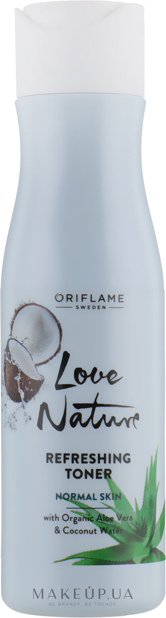 Освіжальний тонер для обличчя - Oriflame Love Nature Refreshing Organic Aloe Vera&Coconut Water Toner — фото 150ml