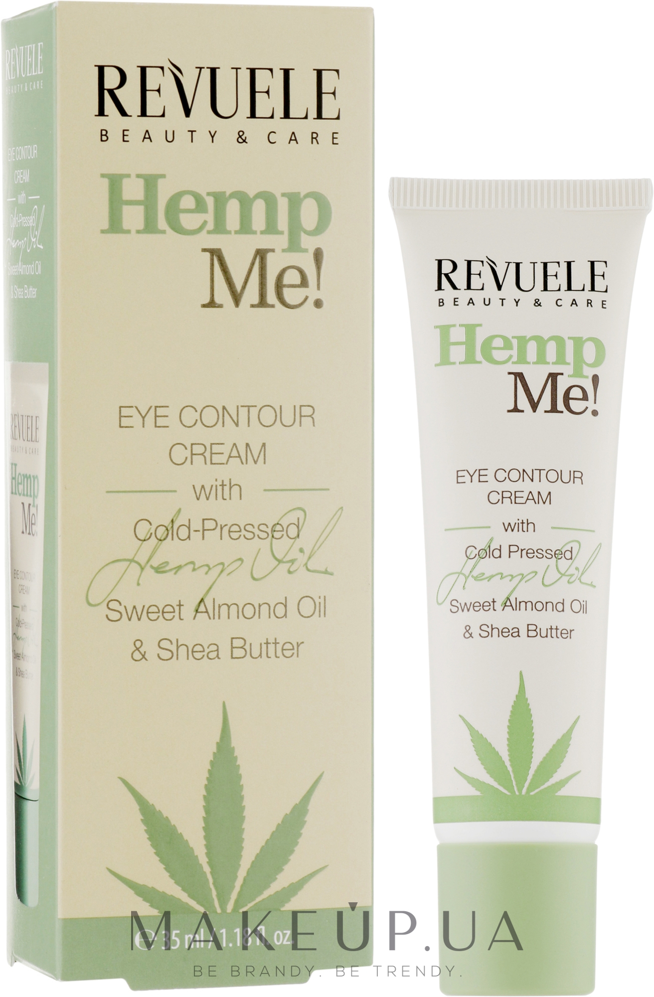 Крем для контуру очей з конопляною олією - Revuele Hemp Me! Eye Contour Cream With Cold Pressed Hemp Oil — фото 35ml