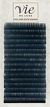 Ресницы в ленте черно-синие B 0,07/12 - Vie de Luxe — фото N1