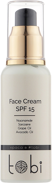 Денний крем для обличчя із захистом від сонця - Tobi Face Cream SPF 15