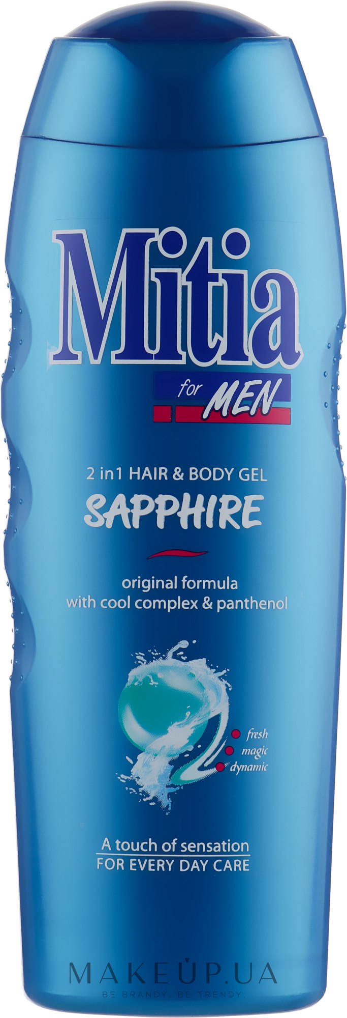 Мужской шампунь-гель для душа 2 в 1 "Сапфир" - Mitia Sapphire Hair and Body Gel — фото 400ml