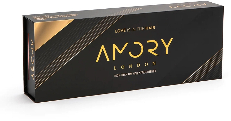 Випрямляч для волосся, чорний - Amory London Soho Edition Titaniums Black — фото N3