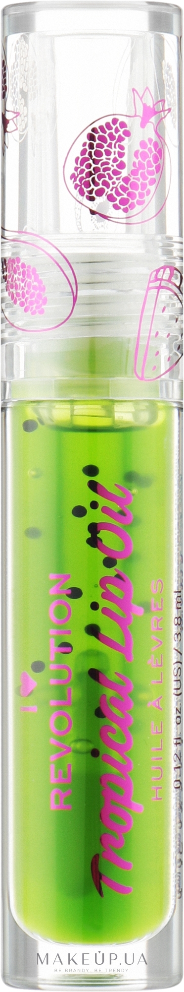 Тропическое масло для губ «Киви» - I Heart Revolution Tasty Tropical Lip Oil Kiwi — фото 3.8ml
