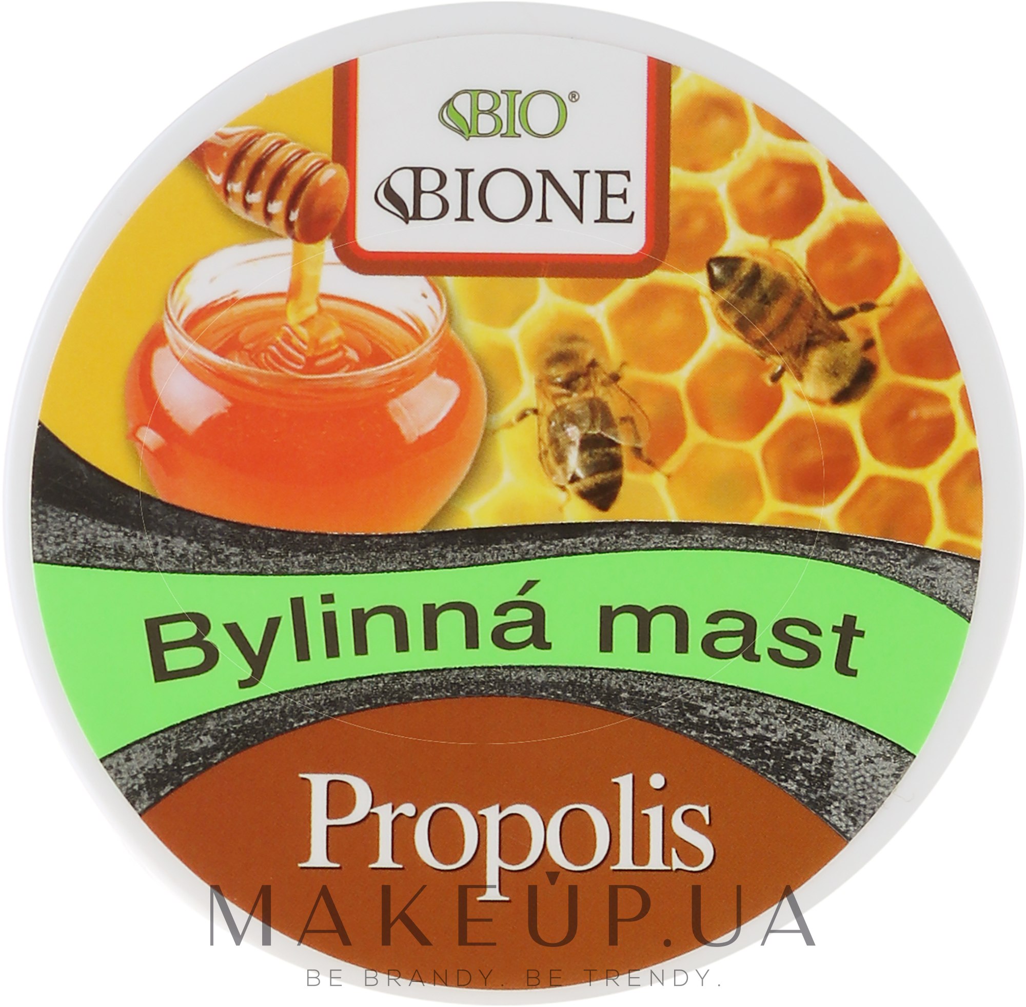 Травяная мазь для тела - Bione Cosmetics Honey + Q10 Herbal Cream Propolis — фото 51ml