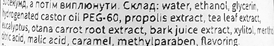 Ополіскувач для порожнини рота "Прополіс і м'ята" - Propolinse ReFresh — фото N2