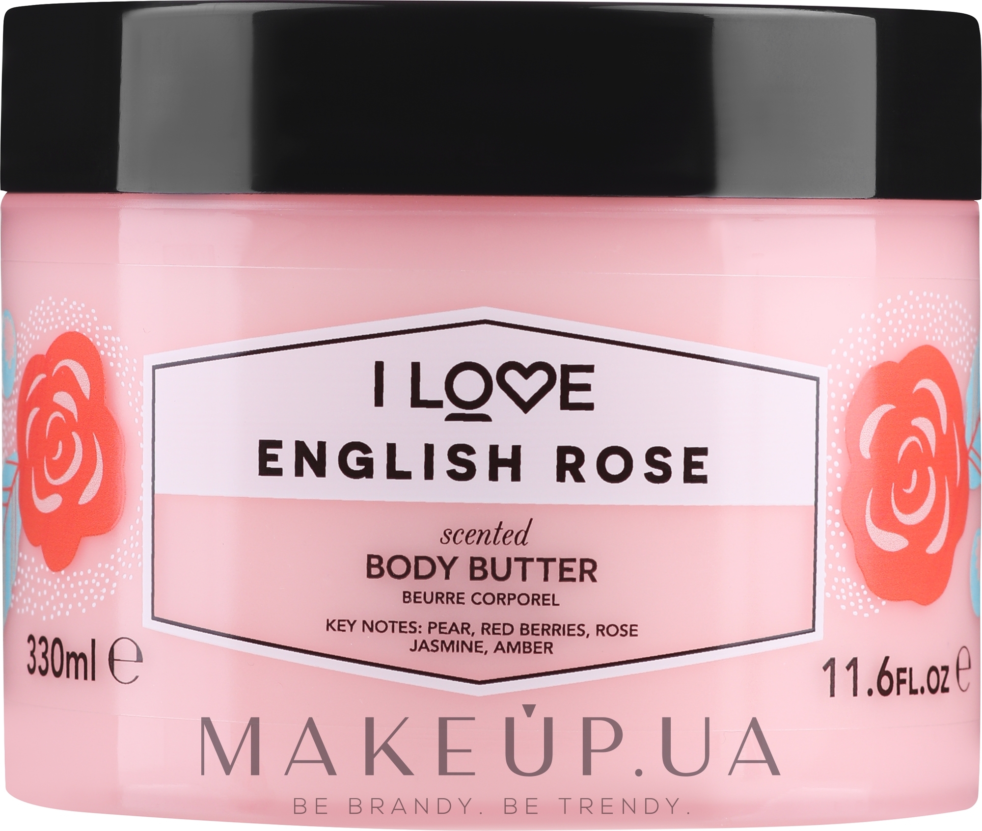 Масло для тіла "Англійська троянда" - I Love English Rose Body Butter — фото 330ml