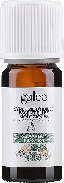 Смесь органических эфирных масел "Расслабление" - Galeo Organic Essential Oil Synergy Relaxation — фото N1