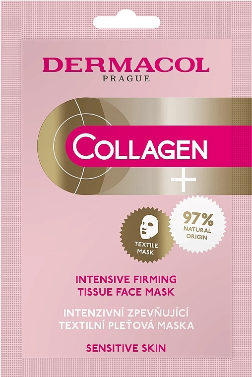 Тканинна маска для обличчя - Dermacol Collagen+ Intensive Firming Tissue Mask — фото N1