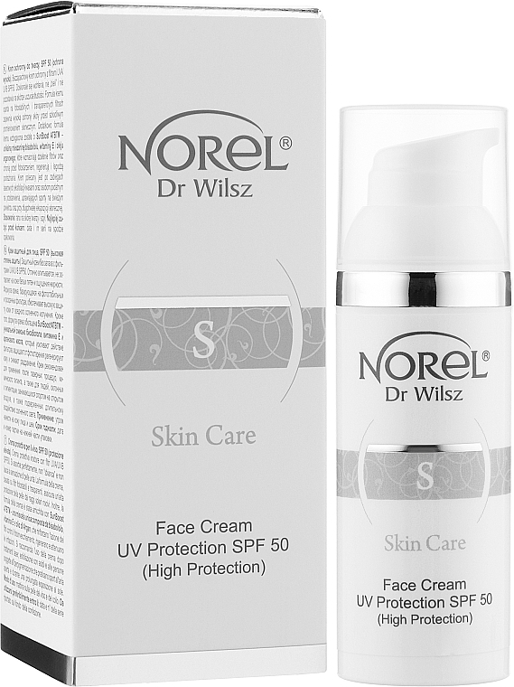 Сонцезахисний крем з високим ступенем захисту SPF 50 - Norel Skin Care Face Cream UV Protection SPF 50 — фото N2