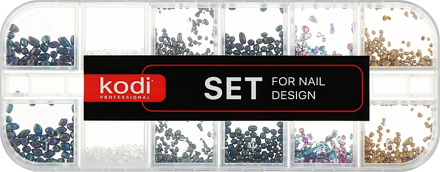 Набор для дизайна ногтей, микс №4 - Kodi Professional Set For Nail Design — фото N1