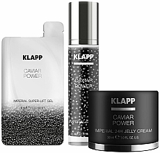 Парфумерія, косметика Набір - Klapp Caviar Power Imperial Exlusive Box (serum/40ml + cr/30ml + gel/4x6ml)