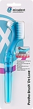 Парфумерія, косметика Щітка для очищення зубних протезів, блакитна - Miradent Protho Brush De Luxe