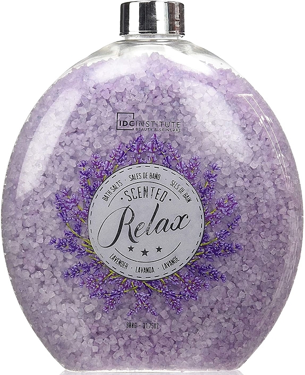 Соль для ванны с ароматом лаванды - IDC Institute Scented Relax Lavender Bath Salts — фото N1