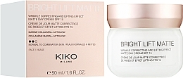Матирующий дневной лифтинг крем - Kiko Milano Bright Lift Matte Day Cream SPF15 — фото N2