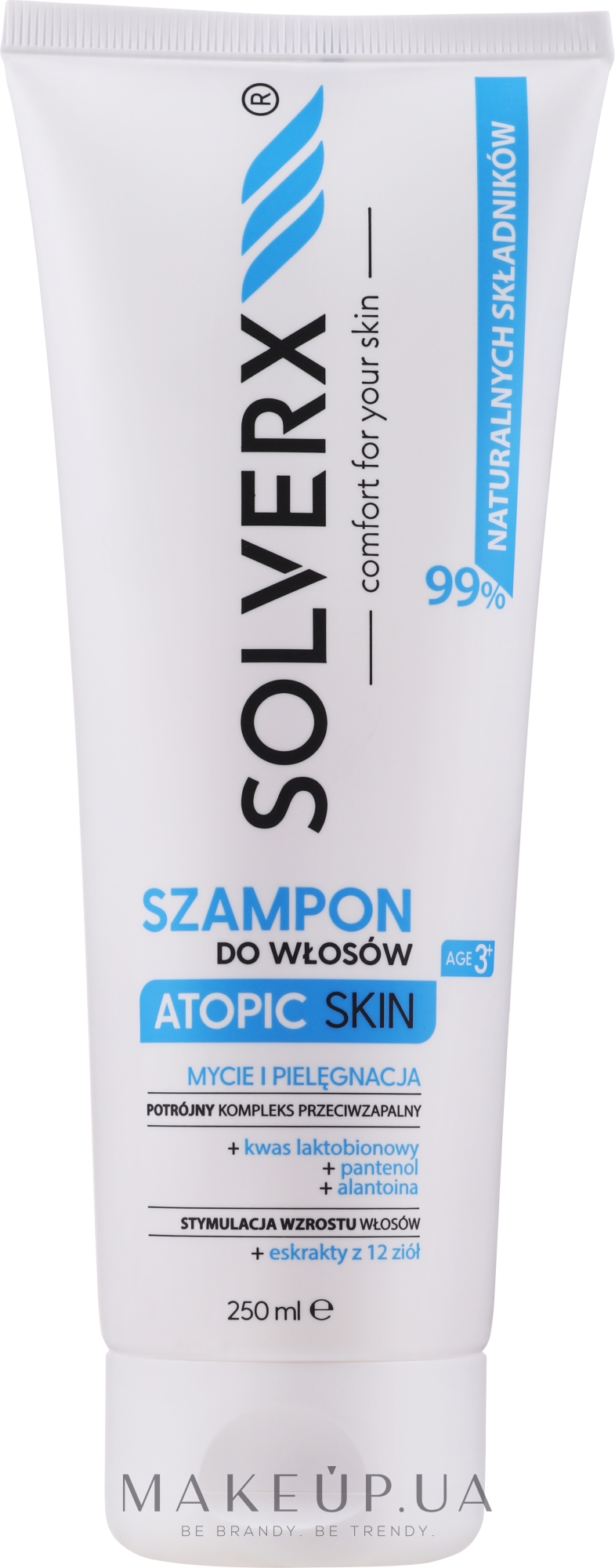 Шампунь для волос - Solverx Atopic Skin Shampoo — фото 250ml