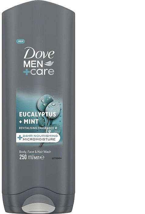 Гель для душу - Dove Men+Care Eucalyptus + Mint Shower Gel — фото N1