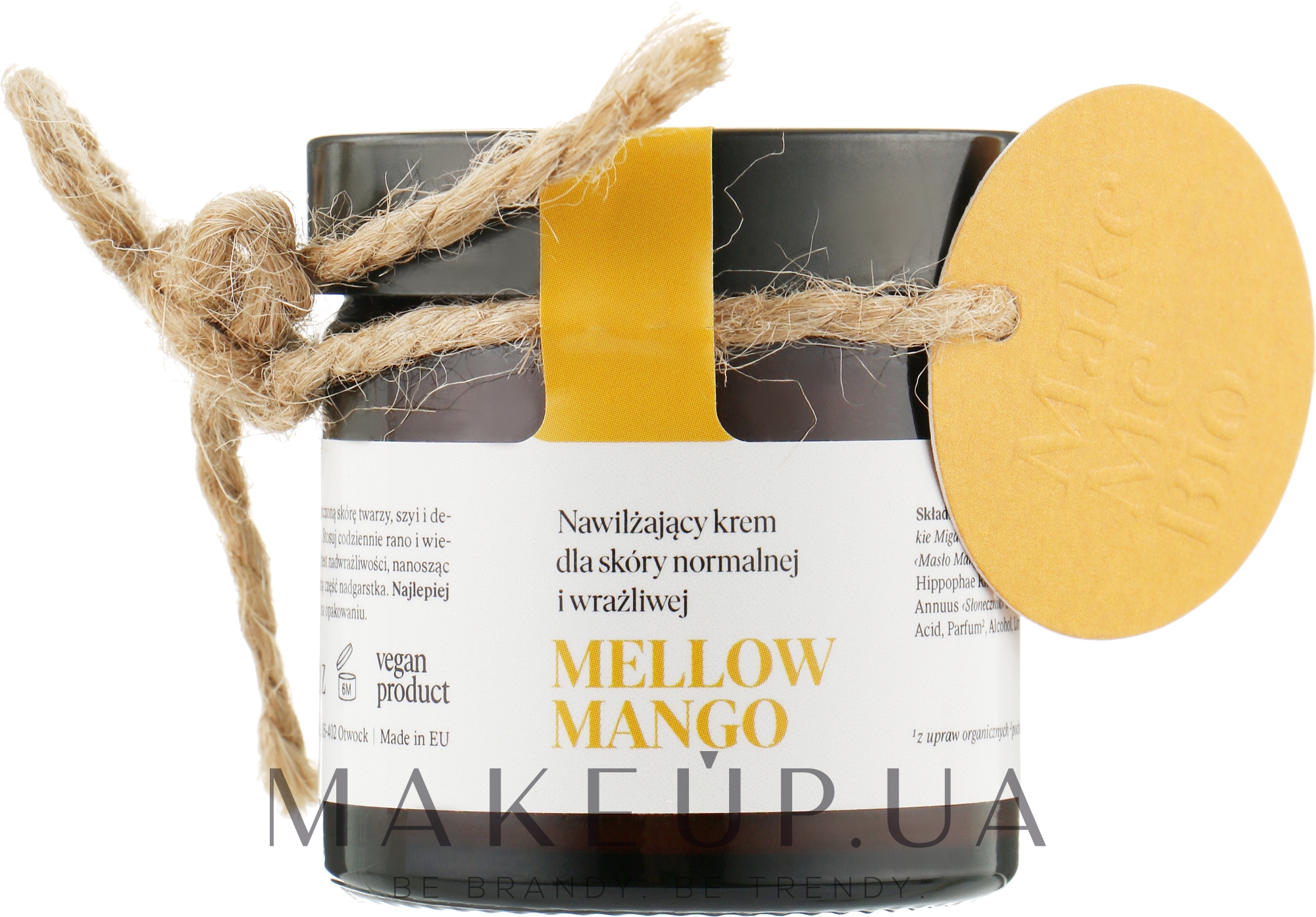 Зволожувальний крем для нормальної і чутливої шкіри - Make Me Bio Mellow Mango Cream — фото 60ml
