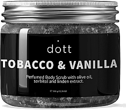 Парфумерія, косметика Парфумований скраб для тіла з олією оливки, сорбітолом та екстрактом липи - Dott Tobacco & Vanilla