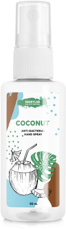 Антибактериальный спрей для рук "Coconut" - SHAKYLAB Anti-Bacterial Hand Spray