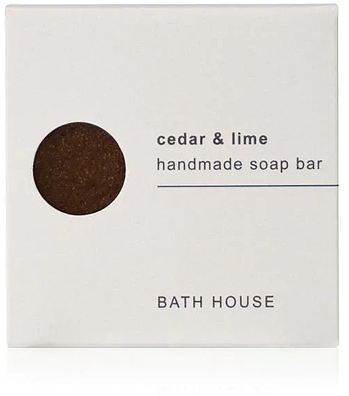 Bath House Cedar & Lime Handmade Cleansing Soap Bar - Мыло — фото N1
