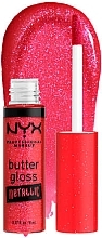 Зволожувальний блиск для губ - NYX Professional Makeup Butter Gloss Metallic — фото N2