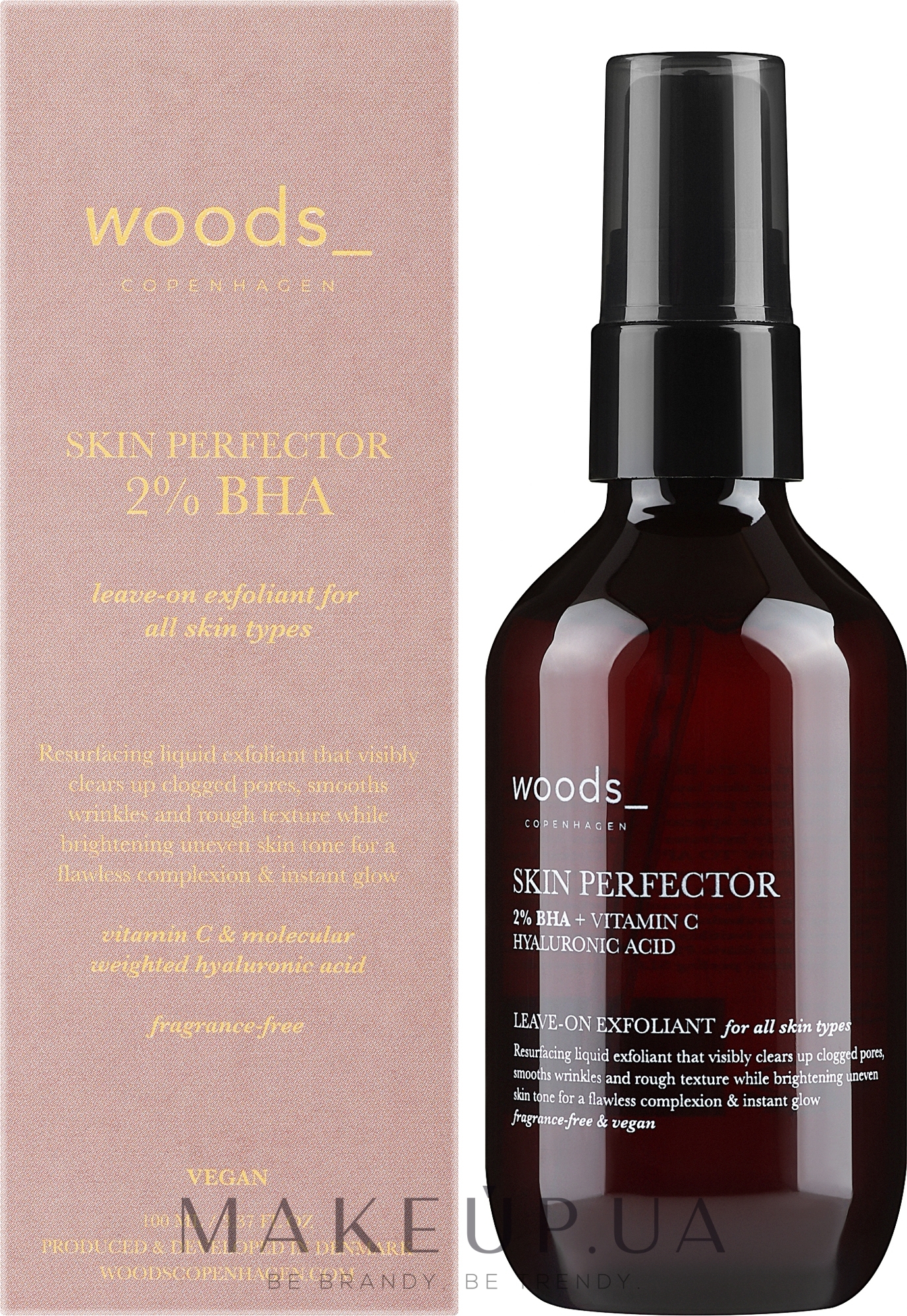 Відлущувальний ексфоліант для обличчя - Woods Copenhagen Skin Perfector 2% BHA — фото 100ml