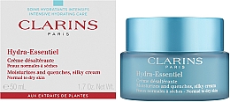 Зволожувальний крем для нормальної та схильної до сухості шкіри - Clarins Hydra-Essentiel Silky Cream Normal to Dry Skin — фото N4