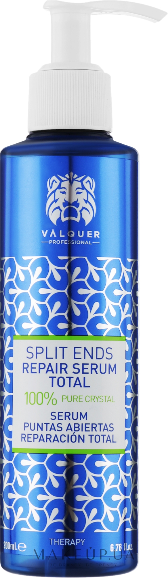 Восстанавливающая сыворотка для волос - Valquer Split Ends Repair Serum Total — фото 200ml