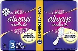 Гігієнічні прокладки з крильцями, 12 шт. - Always Platinum Ultra Night — фото N2