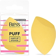 Духи, Парфюмерия, косметика Спонж скошенный, желтый - Bless Beauty PUFF Make Up Sponge