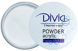 Духи, Парфюмерия, косметика Акриловая пудра для наращивания ногтей, Di1816 - Divia Acrylic Powder Fusion UV/LED 