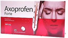 Парфумерія, косметика Аксопрофен Форте, 20 шт. - Aristo Pharma Axoprofen Forte 400 mg