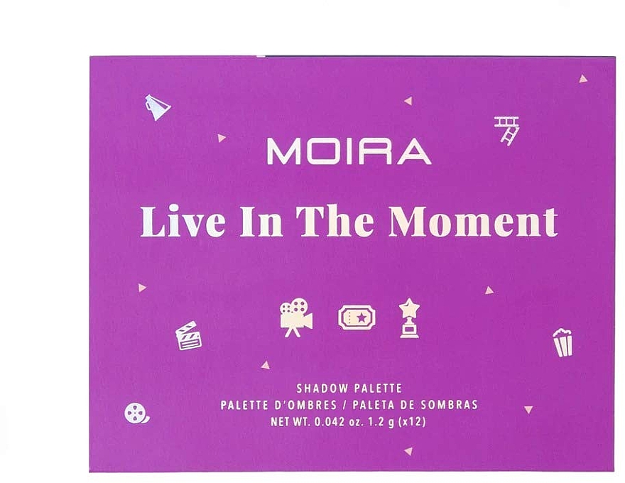 Палетка теней для век - Moira Live In The Moment Eyeshadow Palette — фото N2