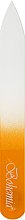 Духи, Парфюмерия, косметика Пилка для ногтей стеклянная 90 мм, 03-071A, желтая - Zauber