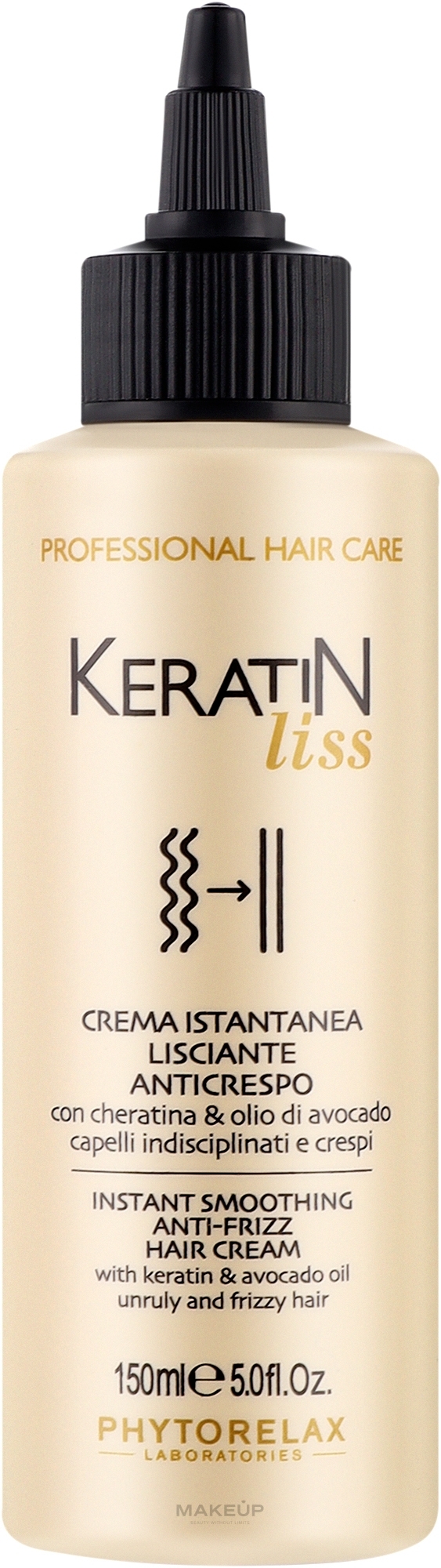 Крем для розгладження волосся - Phytorelax Laboratories Keratin Liss Instant Smoothing Anti-Frizz Hair Cream — фото 150ml