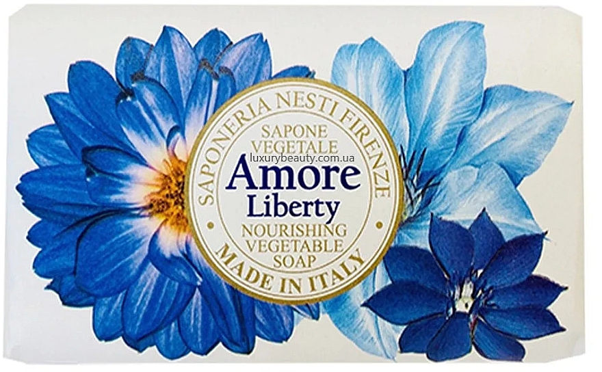 Мило з ароматом бергамота, ветиверу і морської лілії - Nesti Dante Amore Liberty Nourishing Vegetable Soap