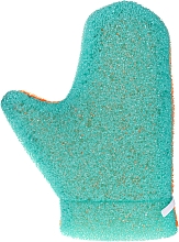 Рукавичка для массажа "Aqua", 6021, зелено-оранжевая - Donegal Aqua Massage Glove — фото N1