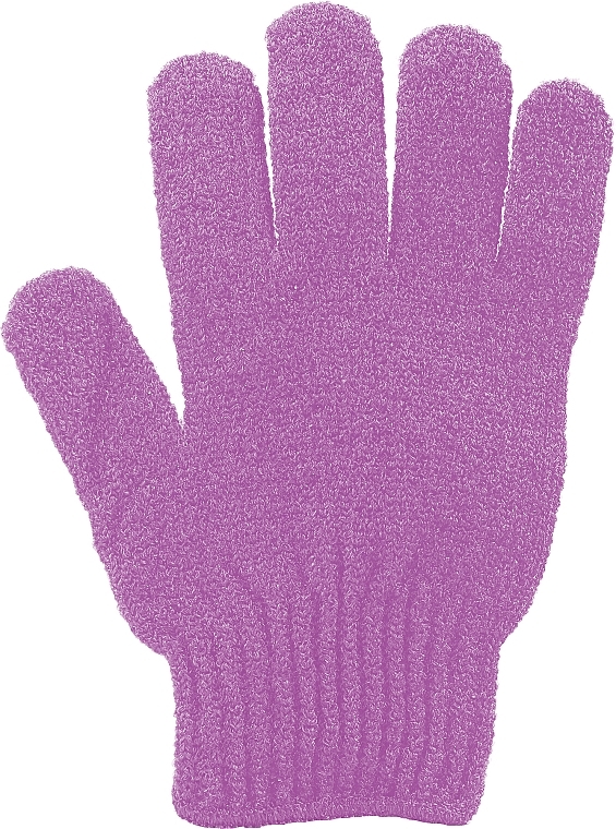 Мочалка-перчатка банная, 499805, фиолетовая - Inter-Vion — фото N1