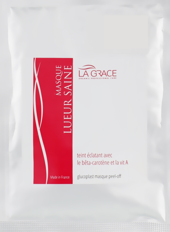 Зволожуюча альгінатна маска для обличчя "Сяючий ефект" для гладкості та сяйва шкіри - La Grace Masque Lueur Saine — фото N3