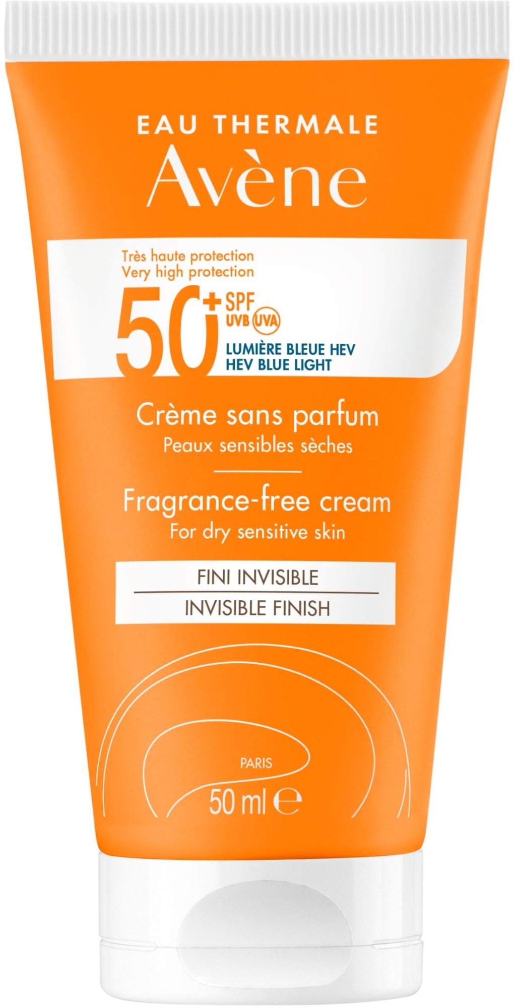 Солнцезащитный крем для сухой кожи - Avene Tres Haute Protection SPF50+ — фото 50ml