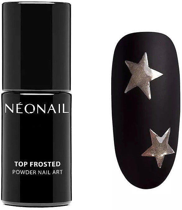 Топ гибридный для гель-лака - NeoNail Top Frosted Powder Nail Art — фото N2