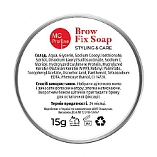 Мыло для бровей - Miss Claire MC Profline Brow Fix Soap — фото N3