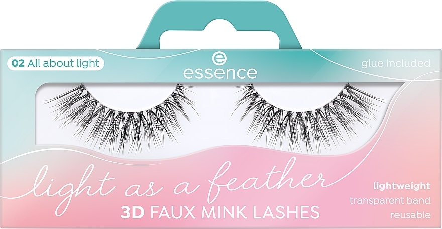 Накладні вії - Essence Light As A Feather 3D Faux Mink Lashes 02 All About Light — фото N1