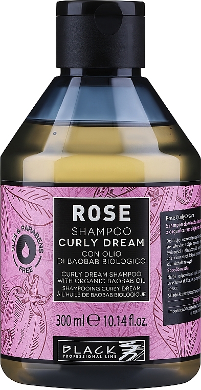 Шампунь для волосся - Black Professional Line Rose Shampoo Curly Dream — фото N1