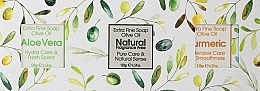 Набор, мыло куркума, натуральное, алоэ - Kalliston Box With 3 Soaps (soap/3x130g) — фото N1