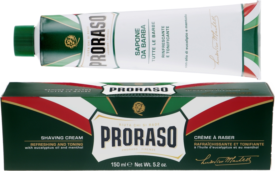 Набор для бритья - Proraso Classic Full Shaving Metal Box (cr/100ml + sh/cr/150ml + ash/cr/100ml + brush + glass) — фото N9