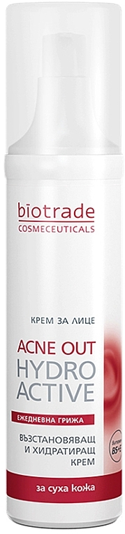 УЦЕНКА Увлажняющий успокаивающий крем "Гидро Актив" - Biotrade Acne Out Hydro Active Cream * — фото N5