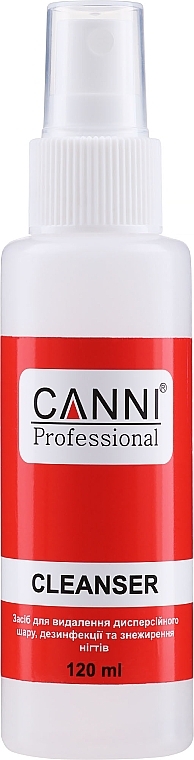Средство для удаления липкого слоя, дезинфекции и обезжиривания ногтей - Canni Cleanser 3 in 1 — фото N2
